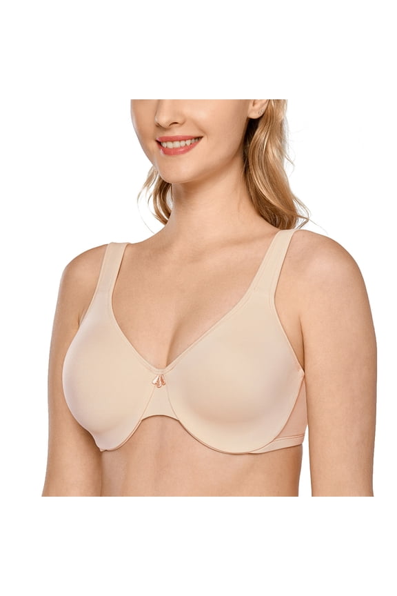 Women's Minimizer Bra Plus Size Underwire Full Coverage Seamless Bras
