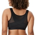 thumbnail image 1 of DELIMIRA Women's Natrelax Front Closure Bras Posture Lightly Padded Plus Size Wireless Full Coverage Bra, 1 of 3