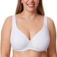 thumbnail image 1 of DELIMIRA Women's Plus Size Bras Minimizer Underwire Full Coverage Unlined Seamless, 1 of 4