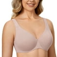 thumbnail image 1 of DELIMIRA Minimizer Bras for Women Full Coverage Plus Size Underwire Unlined Seamless Bra, 1 of 5