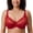 Dark Red, variant on DELIMIRA Women's Plus Size Full Coverage Underwire Unlined Minimizer Lace Bra