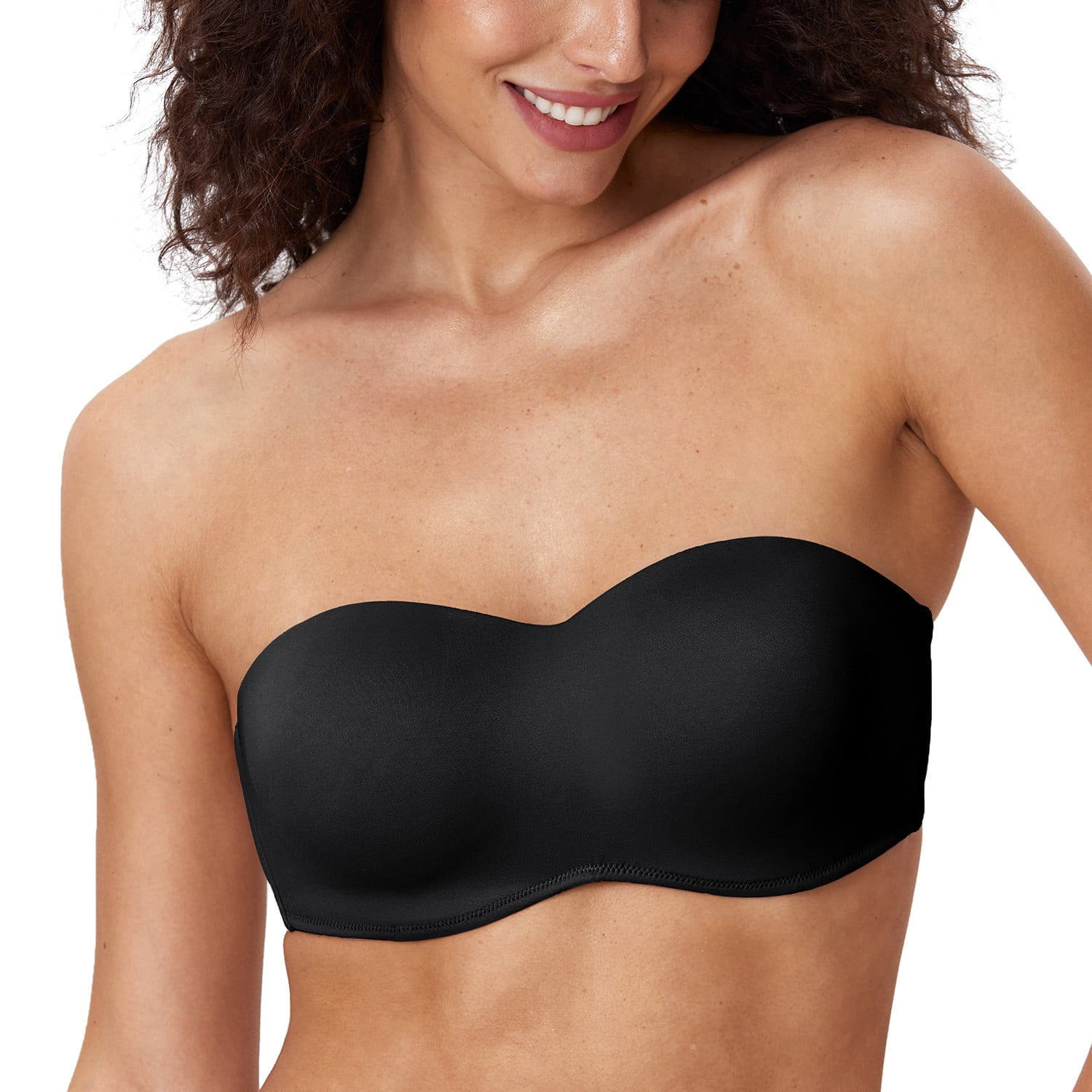 DELIMIRA Women's Seamless Strapless Bra for Large Bust Underwire Minimizer  Multiway Bra 
