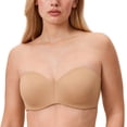 thumbnail image 1 of DELIMIRA Women's Strapless Bra Unlined Underwire Minimizer Plus Size Bras, 1 of 4