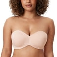 thumbnail image 1 of DELIMIRA Women's Strapless Bra Unlined Underwire Minimizer Plus Size, 1 of 3