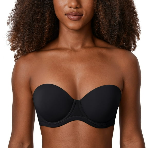 DELIMIRA Women's Underwire Strapless Bra Full Coverage Multiway Bras Plus Size