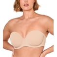 thumbnail image 1 of DELIMIRA Women's Padded Plus Size Strapless Bras Full Coverage Underwire Multiway Bra, 1 of 6