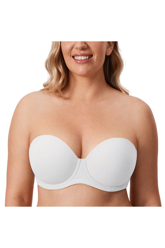 Women's Underwire Strapless Bra Full Coverage Multiway Bras Plus Size