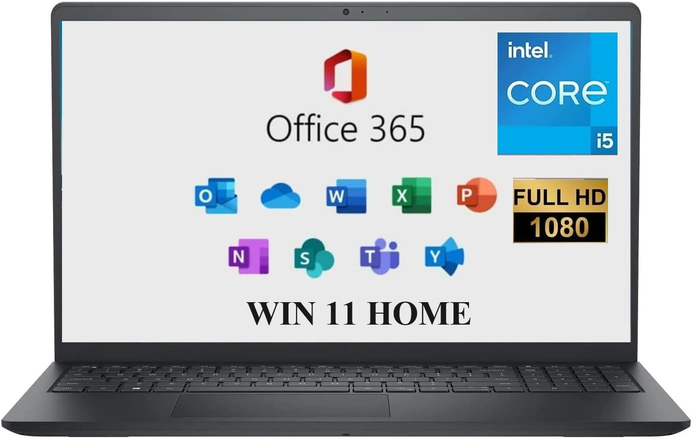 Budget Laptop With Microsoft Office DELL 2024 Inspiron 15 Business Laptop, with Microsoft Office 365 15.6