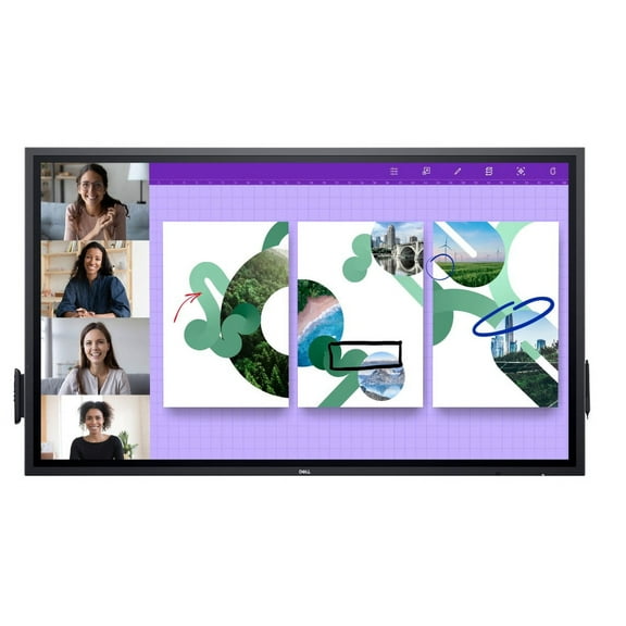 DELL 65 " P6524QT Interactive flat panel LCD 350 cd/m 4K Ultra HD Black Touchscreen Monitor