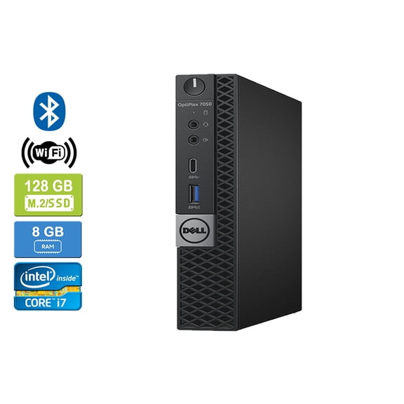 DELL 7050 Intel Core i7-7700T 8GB M.2/128GB SSD Win 10 Pro Wifi Bluetooth UK&M
