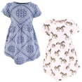 thumbnail image 1 of Hudson Baby Girls Cotton Dresses, Pink Horses, 4T, 1 of 4