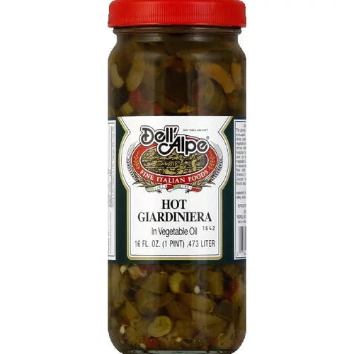 DELL ALPE GIARDINIERA HOT-16 OZ -Pack of 12