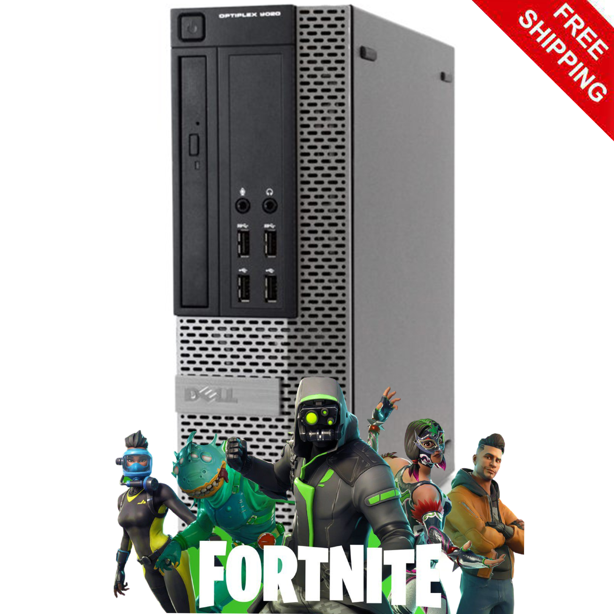 DELL Gaming PC Desktop Computer 8GB 128GB SSD+1TB WIFI WIN 10 for Fortnite