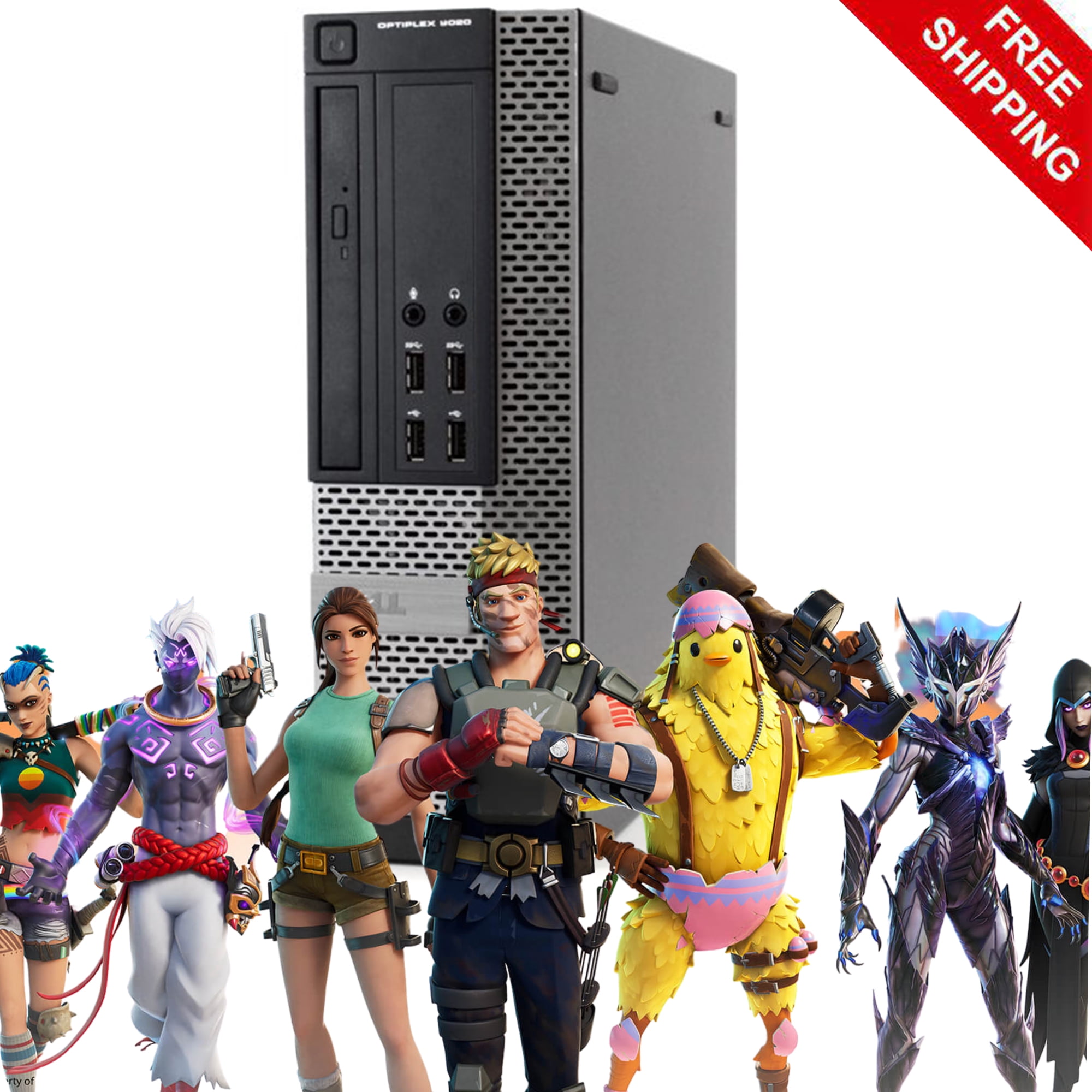 DELL Gaming Tower PC with 8GB RAM, 1TB Storage for Windows 10 Pro and Fortnite Gaming