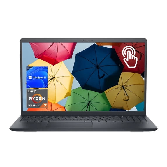 DELL Inspiron 15.6" Touchscreen Laptop, AMD Ryzen 7 7730U, 32GB RAM, 1TB SSD, Windows 11 Home, Black