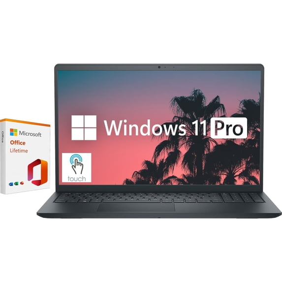 DELL Inspiron 3520 15.6" FHD Touchscreen Laptop, Intel Core i7-1255U, 64GB RAM, 2TB SSD, Intel Iris Xe Graphics, Numeric Keypad, Webcam, SD Card Reader, HDMI, Wi-Fi, Windows 11 Pro