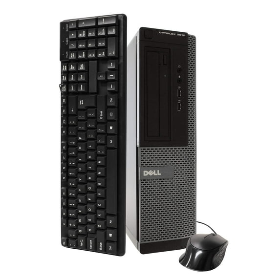 Pre-Owned DELL Optiplex 3010 Desktop Computer PC, Intel Quad-Core i5, 2TB HDD, 8GB DDR3 RAM, Windows 10 Home, DVD, WIFI, USB Keyboard and Mouse (Used )