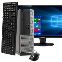 DELL Optiplex 3020 Desktop Computer PC, Intel Quad-Core i5, 240GB SSD, 16GB DDR3 RAM, Windows 10 Home, DVD, WIFI, 22in Monitor, USB Keyboard and Mouse (Used - Like New)
