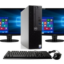 DELL Optiplex 3050 Desktop Computer PC, Intel Quad-Core i5, 500GB HDD, 16GB DDR4 RAM, Windows 10 Pro, DVD, WIFI, New 24in Monitor, USB Keyboard and Mouse (Used - Like New)