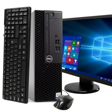 Pre-Owned Dell Optiplex 3050 Desktop Computer PC, 3.20 GHz Intel i5 Quad Core Gen 7, 8GB DDR4 RAM, 500GB Hard Disk Drive (HDD) SATA Hard Drive, Windows 10 Professional 64bit