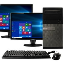 DELL Optiplex OP390 Tower Computer PC, Intel Quad-Core i5, 1TB HDD, 16GB DDR3 RAM, Windows 10 Pro, DVD, WIFI, 22in Monitor, USB Keyboard and Mouse (Used - Like New)