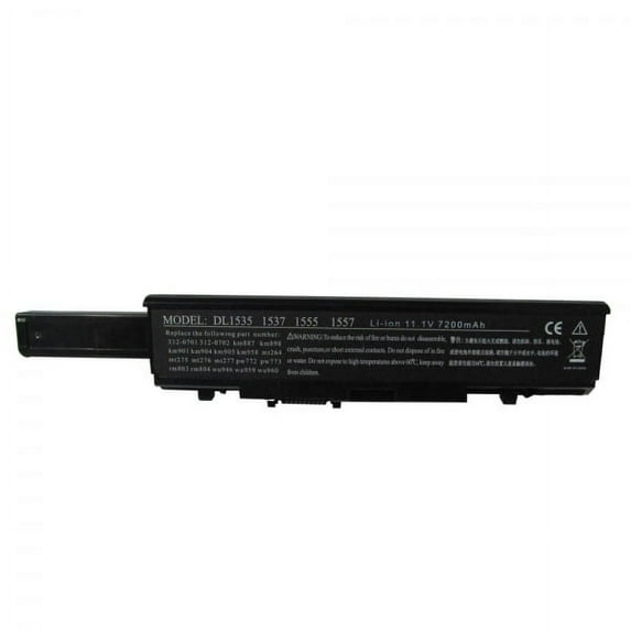 DELL Studio 15 6600mAh 73Wh 9 Cell Li-ion 11.1V Black Compatible Battery
