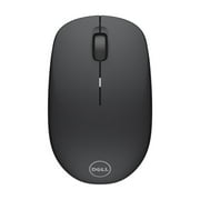 ماوس ديل اللاسلكي WM126، 1000 DPI، 3 أزرار، جهاز استقبال لاسلكي USB، بطارية AA واحدة باللون الأسود