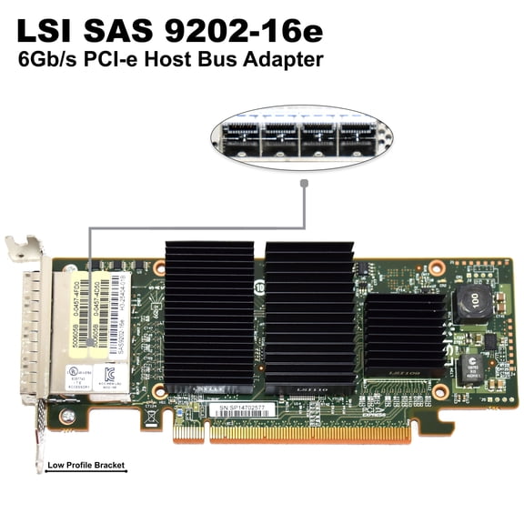 Dell LSI 920216E 16 Port SAS/SATA PCIe Host Bus Adapter  WPXP6