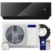 DELLA 12000 BTU Wifi Enabled 20 SEER Cools Up to 550 Sq.Ft 110-120V Energy Efficient Mini Split Air Conditioner & Heater Ductless Inverter System, with 1 Ton Heat Pump (JPB Series)