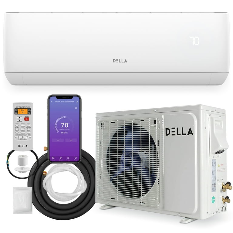 DELLA Motto Series 18000 BTU Wifi Enabled Mini Split