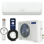 DELLA 9000 BTU Wifi Enabled Mini Split 17 SEER2 Cools Up to 450 Sq.Ft, 208V-230V, Works with Alexa, Air Conditioner & Heater with Pre-Charged Heat Pump (R32 Refrigerant) (JA Series)