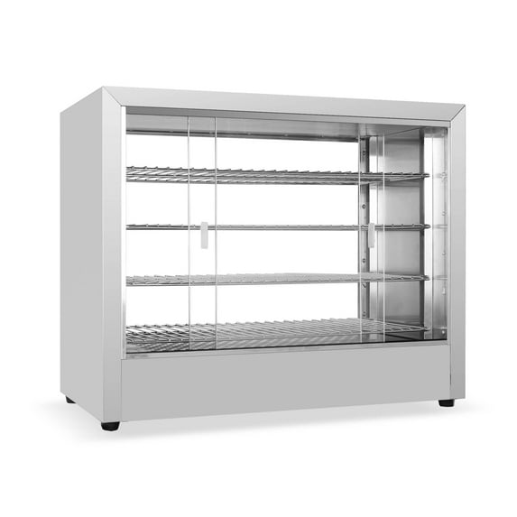 DELLA Commercial Market Bakery Restaurant Food Warmer Electric Equipment 3 Tier Display Station, Silver