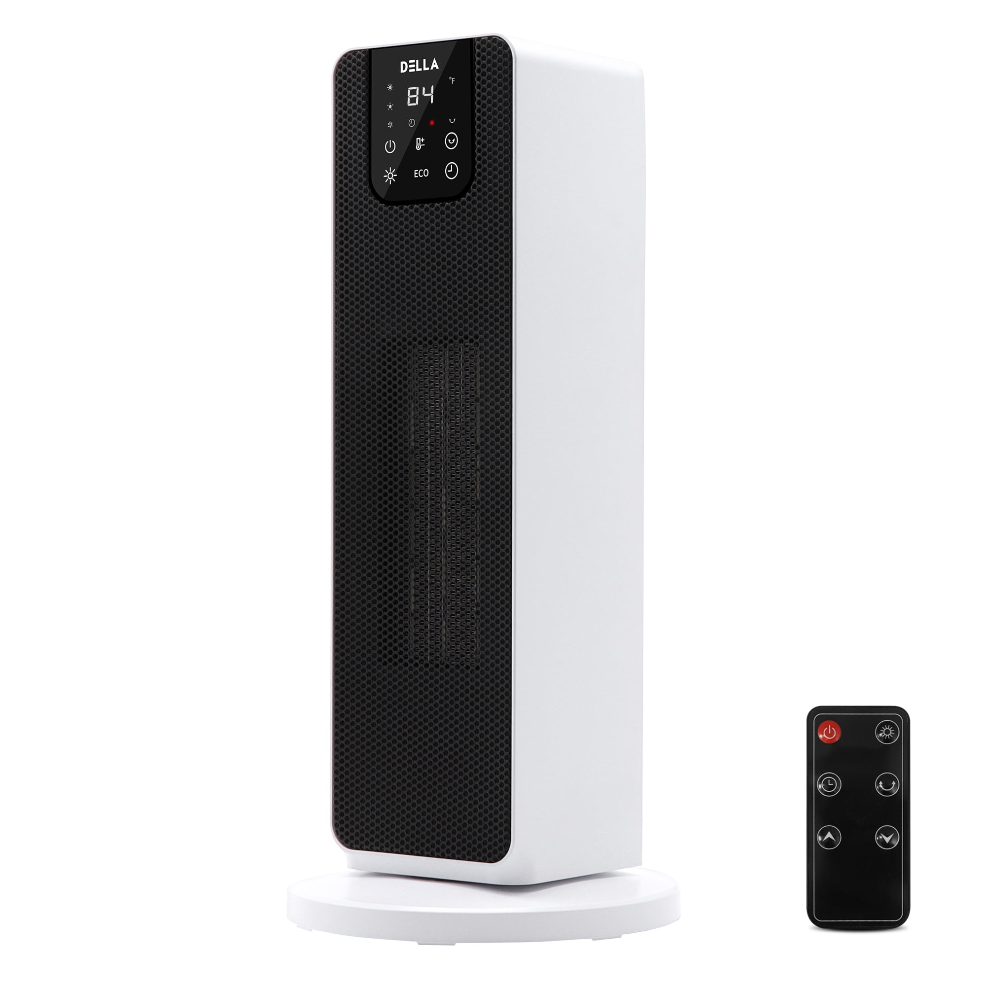 DELLA Electric Space Heater, 18.3" 1500W PTC Fast and Quiet Ceramic