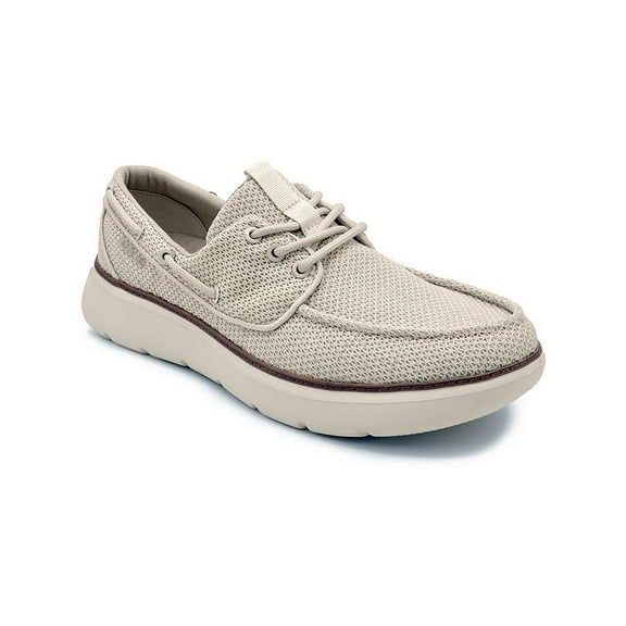 Men's DELO Go Green ECO-Friendly Lace Up Boat Shoes Color: Beige Size: 10.5