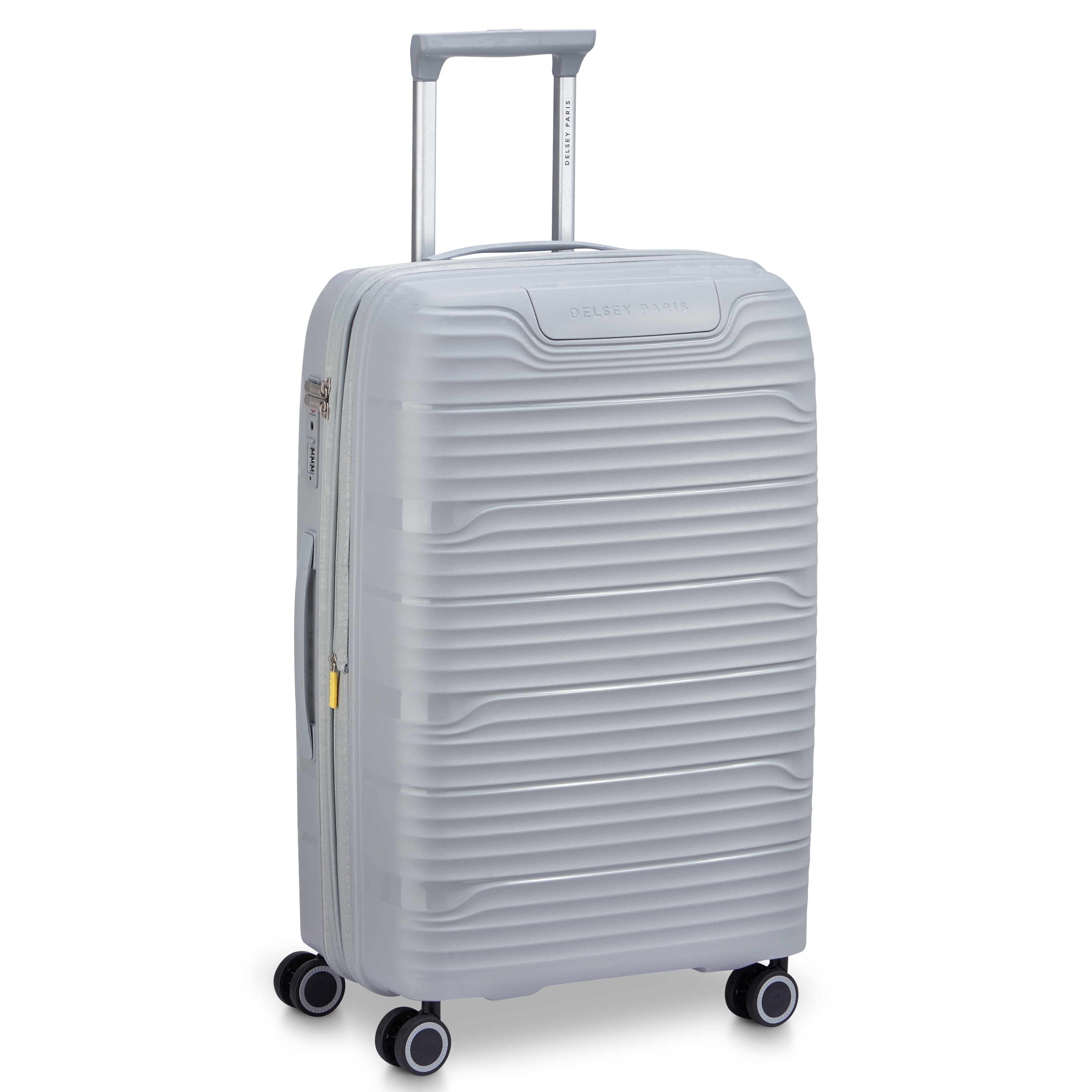 DELSEY PARIS Dune 25" Medium Checked Hardside Expandable Spinner Luggage, Lunar Rock