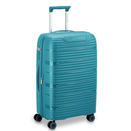 DELSEY PARIS Dune 25" Medium Checked Hardside Expandable Spinner Luggage, Teal