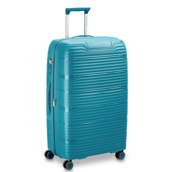 DELSEY PARIS Dune 29" Large Checked Hardside Expandable Spinner Luggage, Teal