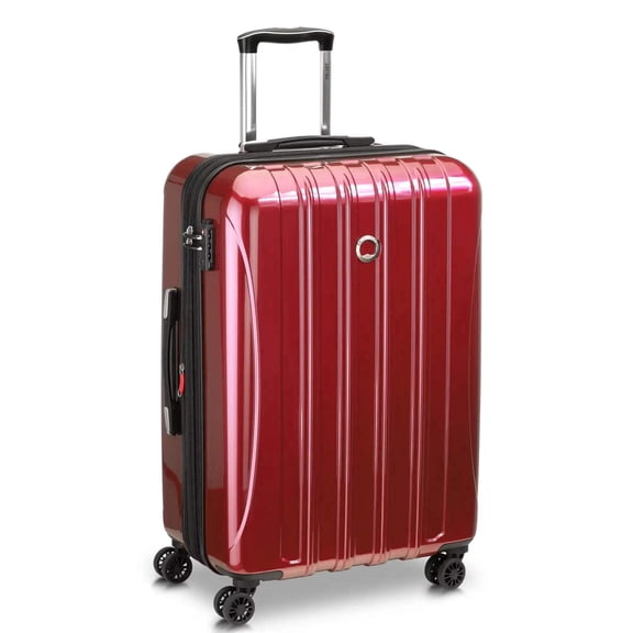 DELSEY PARIS Heilum Aero 27" Medium Checked Hardside Expandable Spinner Luggage, Red