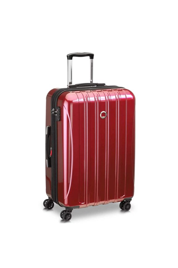 Heilum Aero 27" Medium Checked Hardside Expandable Spinner Luggage, Red