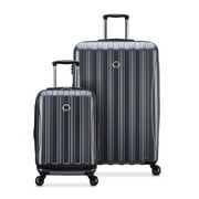 DELSEY PARIS Helium Aero 2-Piece Hardside Expandable Spinner Luggage Set includes 19" International Carry-On & 29" Checked, Steel Grey