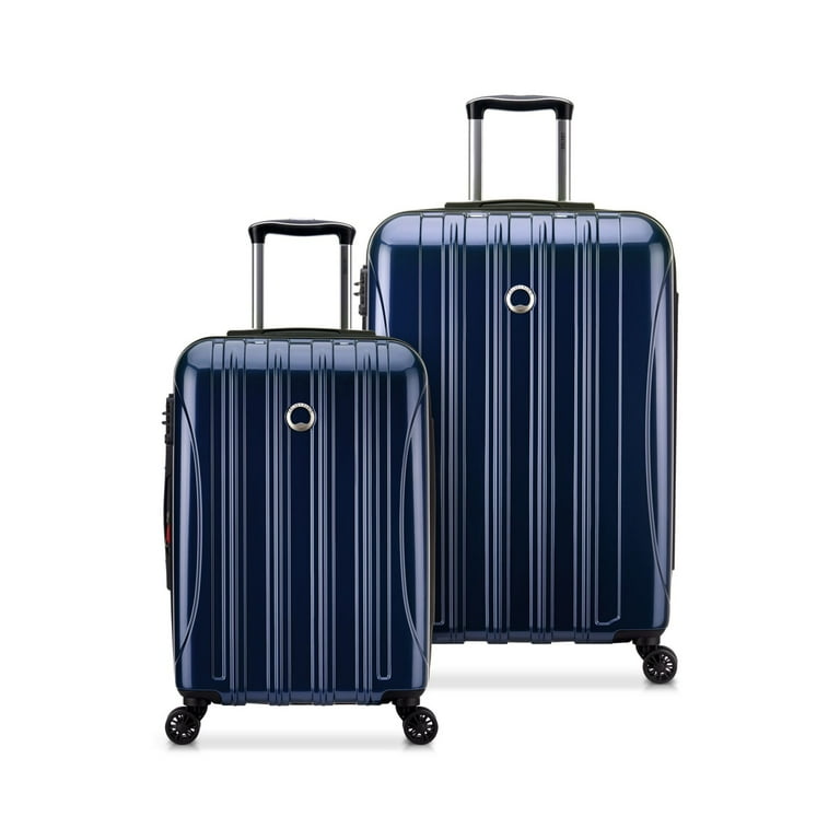 DELSEY PARIS Helium Aero 2 Piece Hardside Expandable Spinner Luggage Set includes 21 Carry On 25 Checked Metallic Blue Walmart