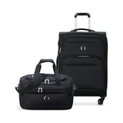 DELSEY PARIS Sky Max 2.0 2-Piece Softside Luggage Set with Duffle, Black