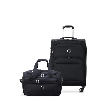 DELSEY PARIS Sky Max 2.0 2-Piece Softside Luggage Set with Duffle, Black