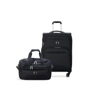 DELSEY PARIS Sky Max 2.0 2-Piece Softside Luggage Set with Duffle, Black