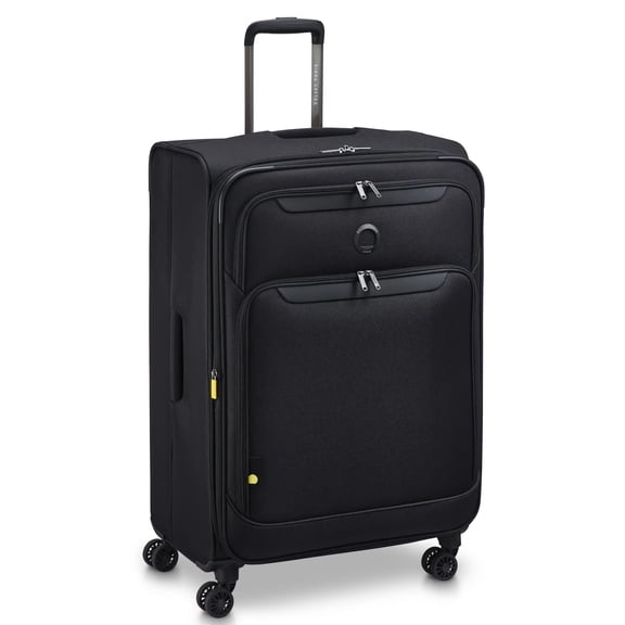 DELSEY PARIS Sky Max 3.0 Softside Expandable Large Checked Spinner Luggage, Black