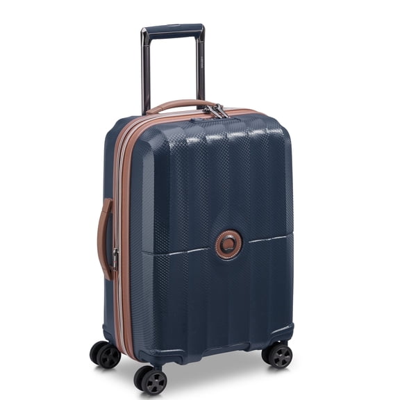 DELSEY PARIS Carrousel Carry-on Hardside Expandable Spinner Luggage, Navy