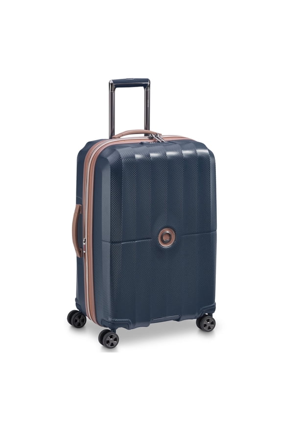 Carrousel 24" Medium Checked Hardside Expandable Spinner Luggage, Navy