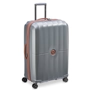 DELSEY PARIS Carrousel 28 Large Checked Hardside Expandable Spinner Luggage, Platinum