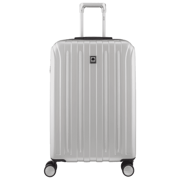 DELSEY PARIS 25 Inch Adult Solid Hardside Checked Luggage, Silver