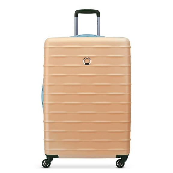 DELSEY PARIS by Claudia 28” Women's Checked Hardside Luggage, Peach